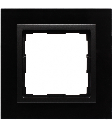 Ramka 1x Seria VENA2 Xglass, CZARNY + antracyt 5209181