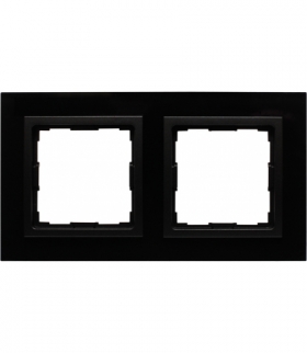 Ramka 2x Seria VENA2 Xglass, CZARNY + antracyt 5209182