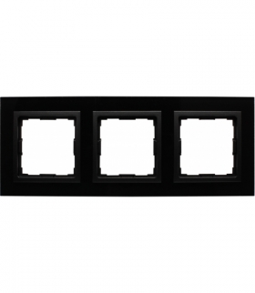Ramka 3x Seria VENA2 Xglass, CZARNY + antracyt 5209183