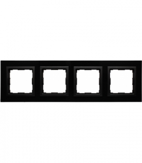 Ramka 4x Seria VENA2 Xglass, CZARNY + antracyt 5209184