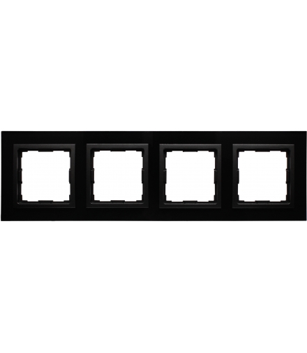 Ramka 4x Seria VENA2 Xglass, CZARNY + antracyt 5209184