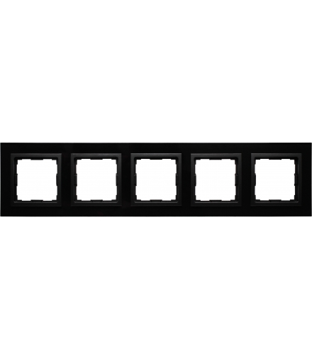 Ramka 5x Seria VENA2 Xglass, CZARNY + antracyt 5209185
