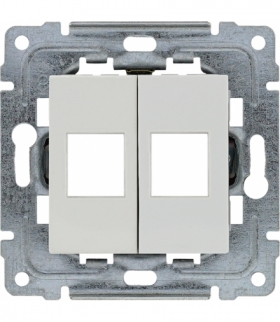 Pokrywa gniazda telefonicznego do Keystone 22,5x45mm Seria DANTE, BIAŁY 4504802