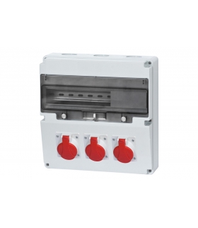 Rozdzielnica LAGO 16A 5p, 2x32A 5p 17 modułów F3.0496