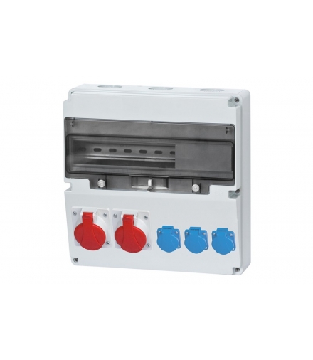 Rozdzielnica LAGO 2x16A 5p, 3x230V 17 modułów F3.0501