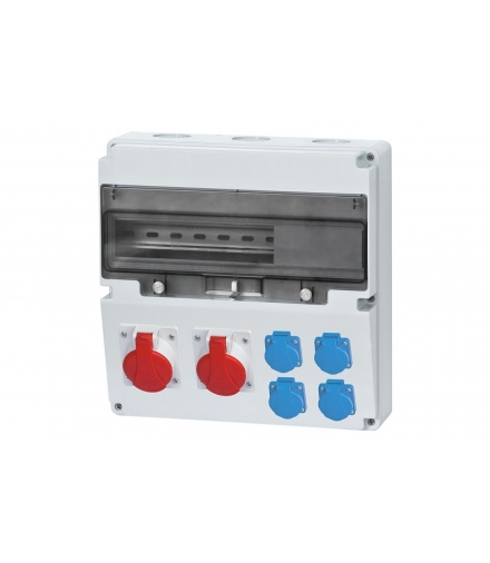 Rozdzielnica LAGO 2x16A 5p, 4x230V 17 modułów F3.0504