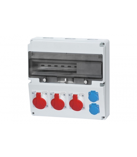 Rozdzielnica LAGO 16A 5p, 2x32A 5p, 2x230V 17 modułów F3.0509