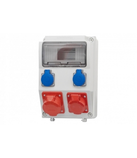 Rozdzielnia CAJA 2x16A 4p, 2x230V 9 modułów F3.0257