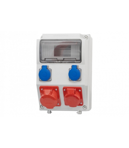 Rozdzielnia CAJA 2x32A 5p, 2x230V 9 modułów F3.0251