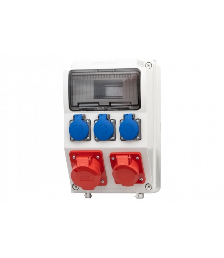 Rozdzielnia CAJA 2x16A 5p, 3x230V 9 modułów F3.0132