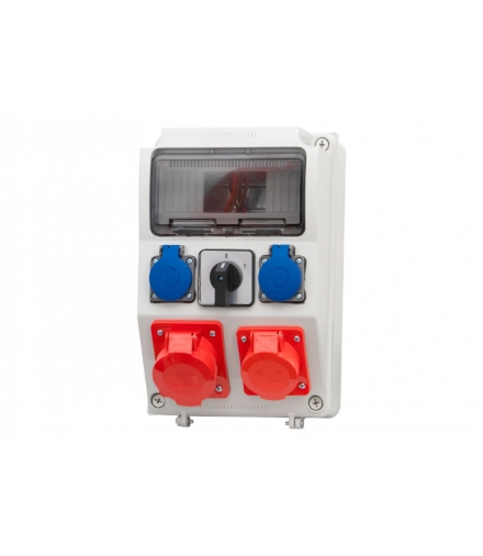 Rozdzielnia CAJA 2x32A 4p, 2x230V, 0/1 9 modułów F3.0253