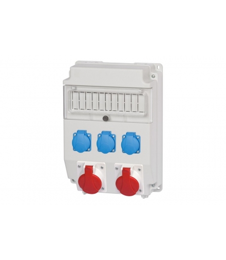 Rozdzielnia CAJA 16A 5p, 32A 5p, 3x230V 11 modułów F3.0400