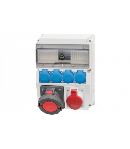 Rozdzielnia CAJA 32A 5p, 63A 5p, 4x230V 12 modułów F3.0838