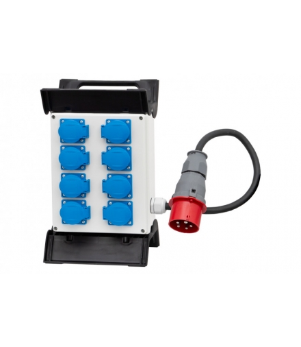 Rozdzielnica R-240 8x230V + OW 5x2,5mm2-1,5m, Wt.16/5 na stelażu plastikowym F3.0920