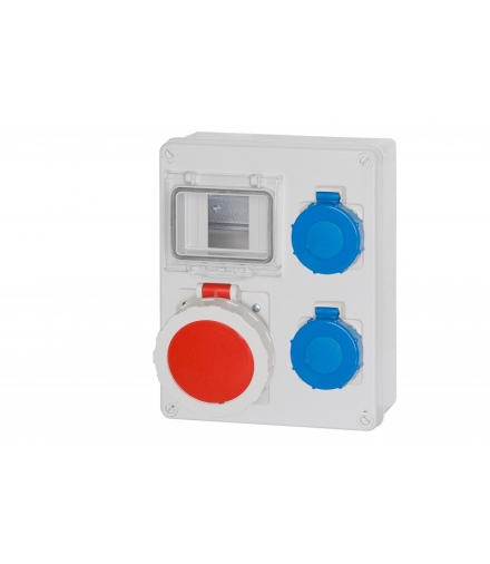 Rozdzielnica R-240 32A 5p, 2x230V IP65 4 moduły F3.0324