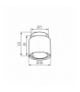 Oprawa sufitowa punktowa SONOR GU10 GU10 Kanlux 24363