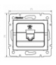 Gniazdo telefoniczne pojedyncze (RJ11) LOGI Kanlux 33591