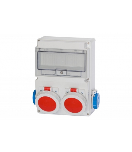 Rozdzielnica LAGO 2x32A 5p, 2x230V IP65 10 modułów F3.0317