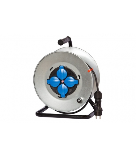 Przedłużacz na bębnie metalowym MIDI fi 290 4x230V OW 3x2,5 /15m/ 14569-12