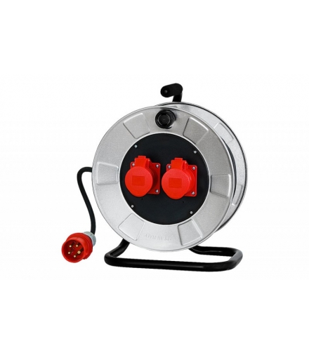 Przedłużacz siłowy na bębnie metalowym fi 320 2x32A 5p, OW 5x4 /15m/ 14300-120