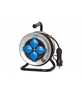Przedłużacz na bębnie metalowym MINI fi 210 4x230V OWY 3x1,5 /10m/ 14570-1
