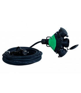 Przewód 3x1,5 OW - 25m z wtyczką i rozgałęźnikiem 92976-25