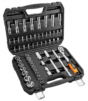 Zestaw kluczy nasadowych 58 elementów 1/2" - NEO Tools 08-663