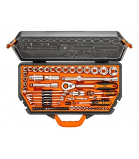 Zestaw kluczy nasadowych 71 elementów 1/4" 1/2" - NEO Tools 08-635