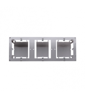 Puszka natynkowa 3-krotna inox, metalizowany MPN3/21