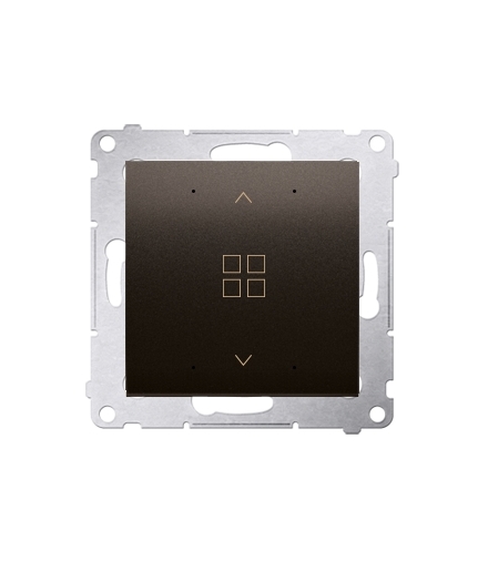 Sterownik grupowy roletowy brąz mat, metalizowany 8A DEZ1G.01/46
