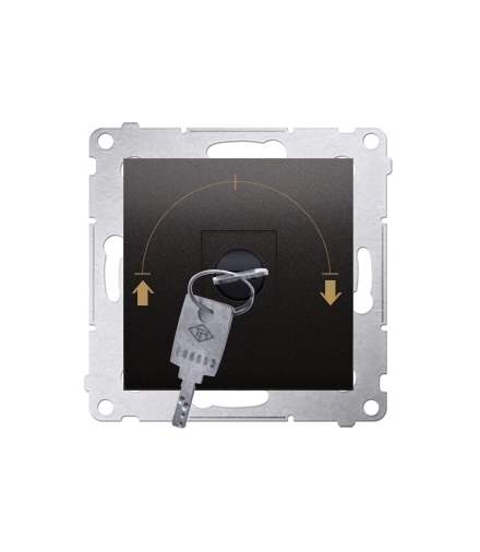 Łącznik na kluczyk żaluzjowy chwilowy brąz mat, metalizowany 5A DPZK.01/46