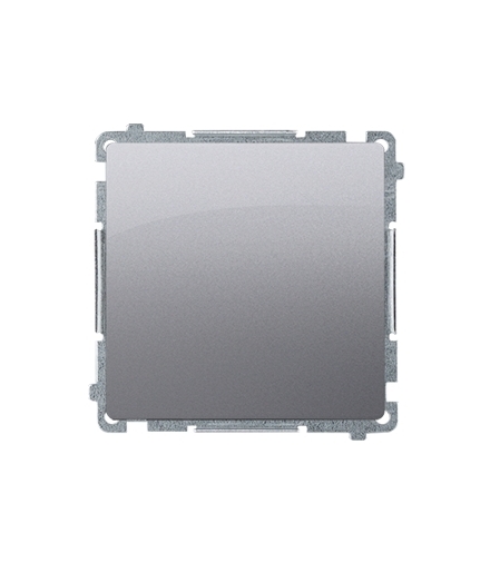 Łącznik schodowy bez piktogramu (moduł) 10AX 250V, szybkozłącza, inox, metalizowany BMW6.01/X/21
