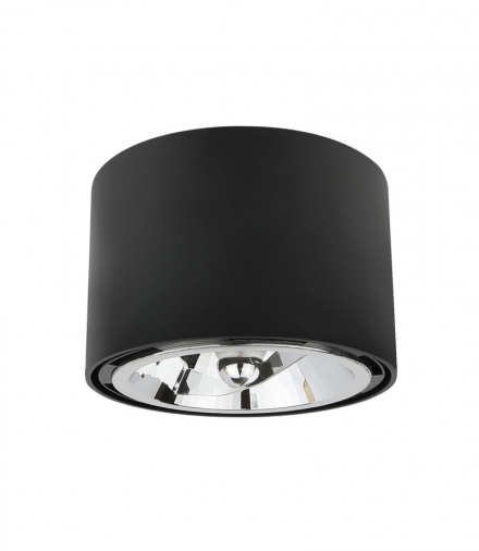 CHLOE AR111 NATYNKOWA GU10 250V IP20 120X85MM CZARNY OKRĄGŁA NIERUCHOMA SLIP005011