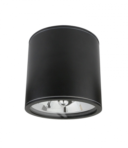 CHLOE AR111 NATYNKOWA GU10 250V IP65 120X115MM CZARNY OKRĄGŁA NIERUCHOMA SLIP005032