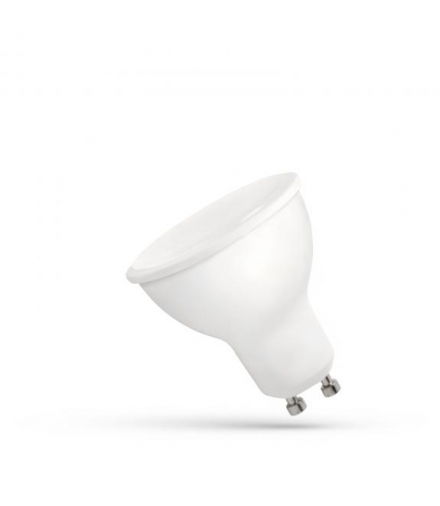 LED GU10 230V 8W SMD NW Z MLECZNĄ SZYBKĄ BIAŁA PLASTIKOWA SPECTRUM WOJ+14259