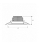 CEL VIRGA BREAD 27W 230V 50ST WHITE DIM WOJP05549