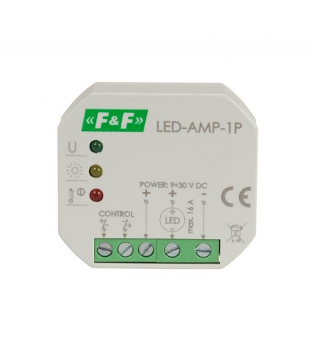 Sterownik oświetlenia LED-AMP-1P wzmacniacz sygnału zasilającego oświetlenie LED 12/24 V DC