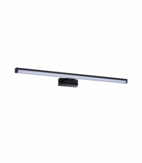 Oprawa lampa nad lustro ASTEN IP44 15W czarna 90cm