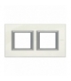 AXOLUTE - Ramka prostokątna pozioma 2X2 moduły WHITE LIMOGES Legrand HA4802M2HBG