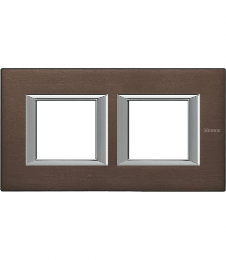 AXOLUTE - Ramka prostokątna pozioma 2X2 moduły BRUSHED BRONZE Legrand HA4802M2HBR