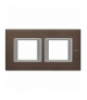 AXOLUTE - Ramka prostokątna pozioma 2X2 moduły BRUSHED BRONZE Legrand HA4802M2HBR