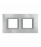 AXOLUTE - RAMKA PROSTOKĄTNA POZIOMA 2X2 MOD AXOLUTE ALUMINIUM Legrand HA4802M2HHC