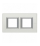 AXOLUTE - Ramka prostokątna pozioma 2X2 moduły SILVER Legrand HA4802M2HSAN