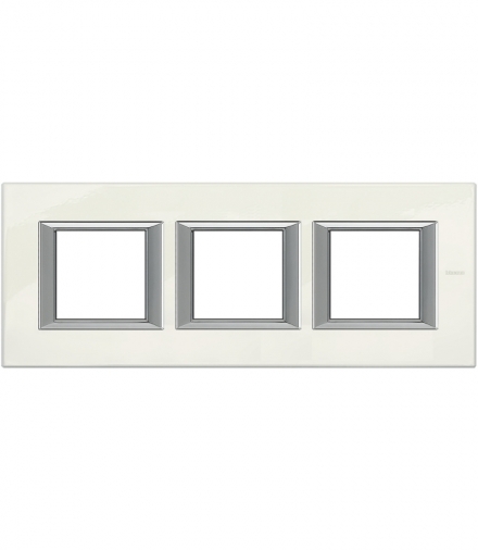 AXOLUTE - Ramka protokątna pozioma 3X2 moduły WHITE LIMOGES Legrand HA4802M3HBG