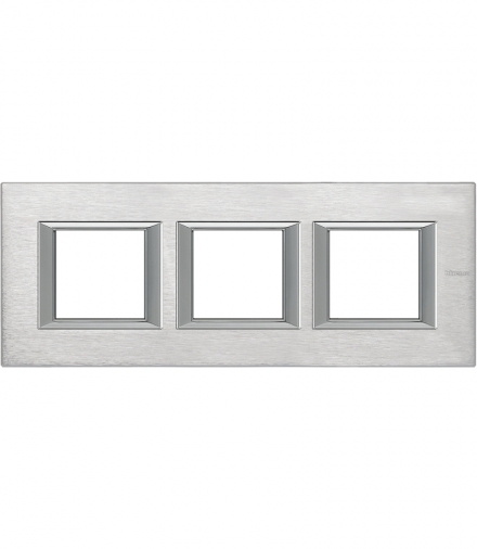 AXOLUTE - Ramka protokątna pozioma 3X2 moduły BRUSHED CHROME Legrand HA4802M3HCR
