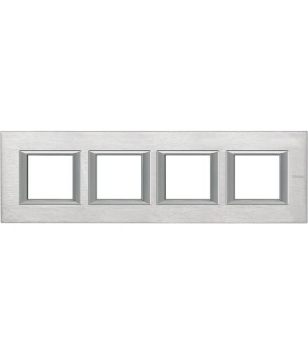 AXOLUTE - Ramka protokątna pozioma 4X2 moduły BRUSHED CHROME Legrand HA4802M4HCR