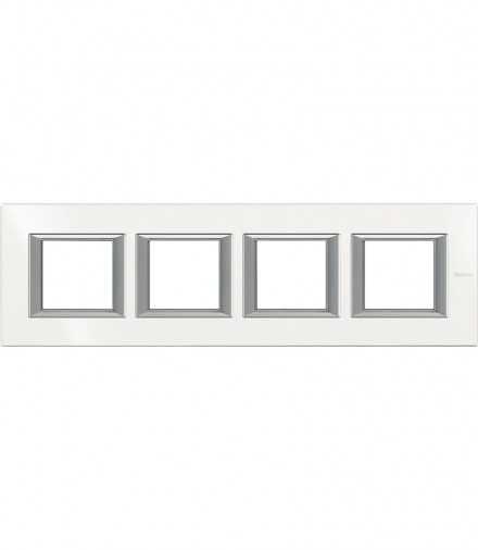 AXOLUTE - Ramka protokątna pozioma 4X2 moduły AXOLUTE WHITE Legrand HA4802M4HHD