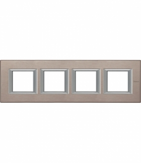 AXOLUTE - Ramka protokątna pozioma 4X2 moduły BRUSHED TITANIUM Legrand HA4802M4HNX