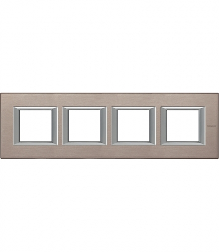 AXOLUTE - Ramka protokątna pozioma 4X2 moduły BRUSHED TITANIUM Legrand HA4802M4HNX