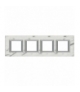 AXOLUTE - Ramka protokątna pozioma 4X2 moduły CARRARA MARBLE Legrand HA4802M4HRMC